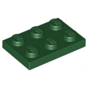 plaat 2x3 dark green